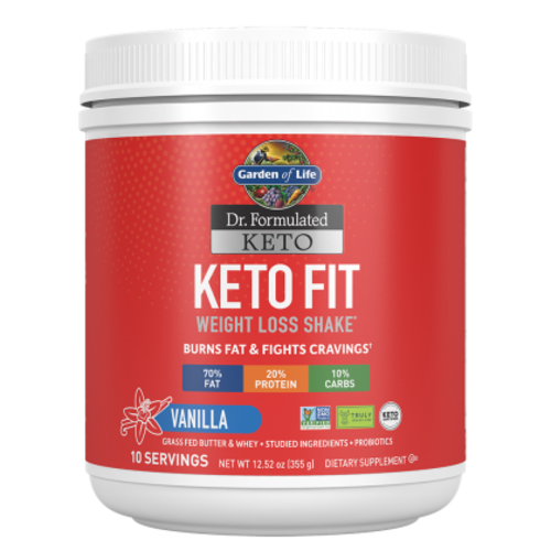 Garden of Life GoL Dr. Formulated Keto Fit Shake, Vanilla, 10-ct Garden of Life GoL Dr. Formulated Keto Fit Shake, Vanilla, 10-ct