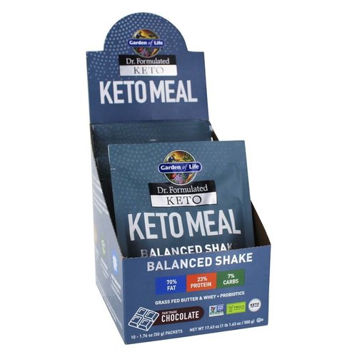 Garden of Life GoL Dr. Formulated Keto Meal Shake, Chocolate, 10-ct Garden of Life GoL Dr. Formulated Keto Meal Shake, Chocolate, 10-ct