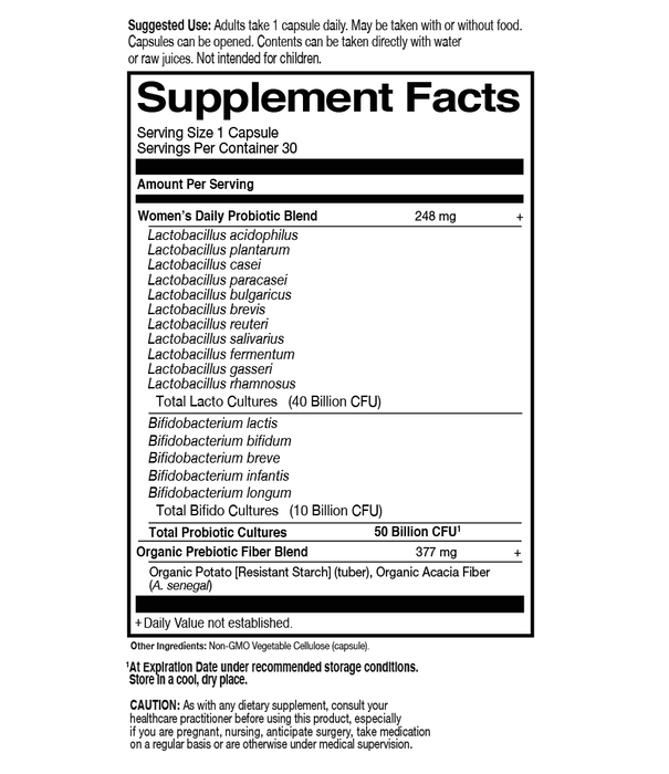 Garden of Life GoL Dr. Formulated Probiotics Once Daily Women's, 30cp