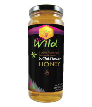 Bee Wild Wildflower Honey 24oz DISCO