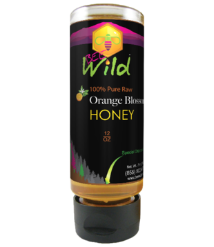 Bee Wild Orange Blossom Honey 12oz DISCO