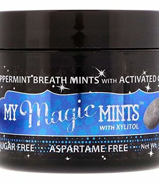 My Magic Mud Charcoal Mints, Peppermint, 1.23oz.