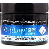 My Magic Mud Charcoal Gum w/Xylitol, Peppermint, 30ct