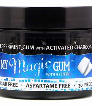 My Magic Mud Charcoal Gum w/Xylitol, Peppermint, 30ct