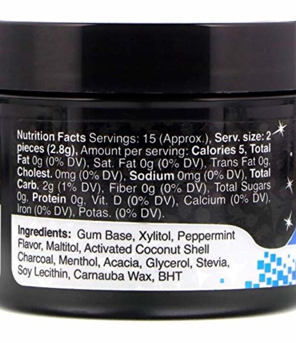 My Magic Mud My Magic Mud Charcoal Gum w/Xylitol, Peppermint, 30ct