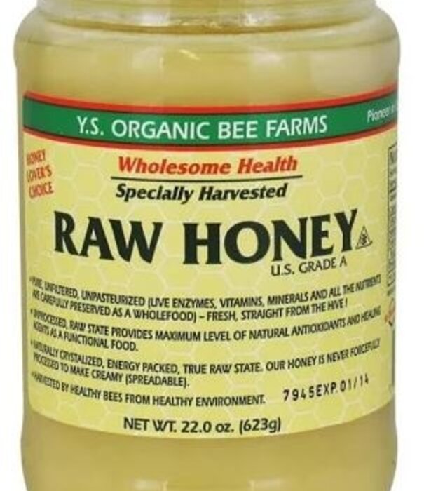 Y. S. Bee Organics Y.S. Bee Organics Raw Honey, 22oz.