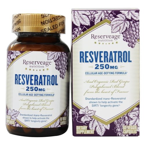 Reservage Reserveage Resveratrol 250mg, 60vc