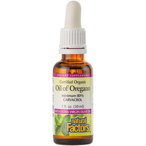 Natural Factors Oil Of Oregano, Organic, 1oz.