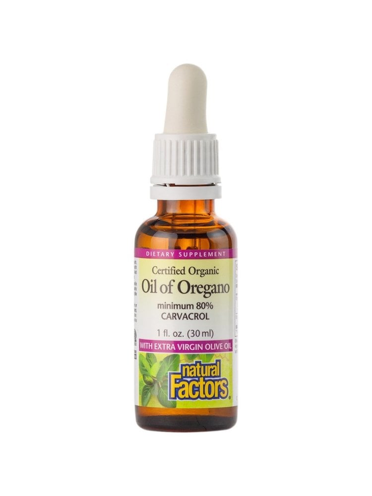 Natural Factors Oil Of Oregano, Organic, 1oz.