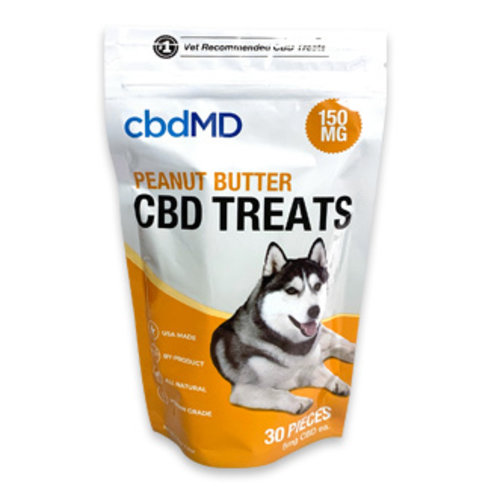 CBDMD cbdMD Dog Treats, Peanut Butter, 4.4oz, 150mg CBDMD cbdMD Dog Treats, Peanut Butter, 4.4oz, 150mg