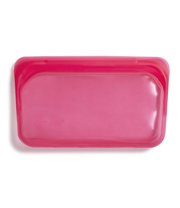 Stasher Stasher Snack Bag, Red, 12oz.