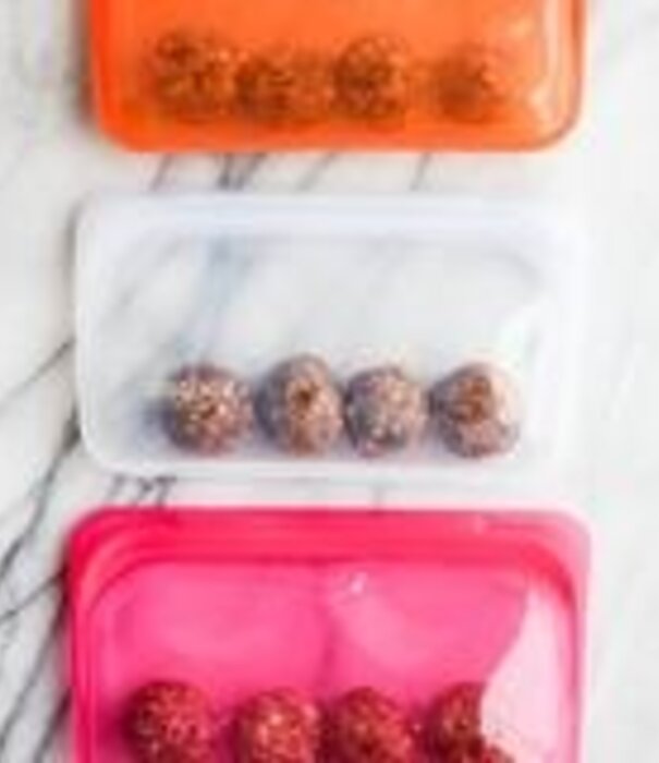 Stasher Stasher Snack Bag, Red, 12oz.