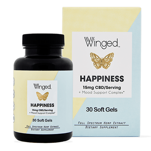 WINGED Winged CBD Happiness 25mg 30sg WINGED Winged CBD Happiness 25mg 30sg