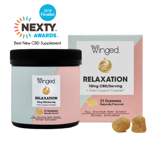 WINGED Winged CBD Relaxation Gummies 10mg, 21ct