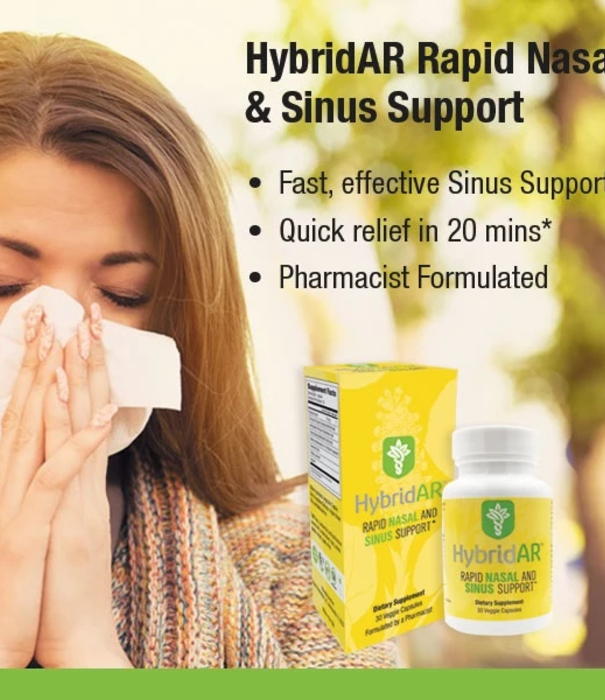 Hybrid Remedies Hybrid Defense HybridAR Rapid Nasal/Sinus Support, 30cp