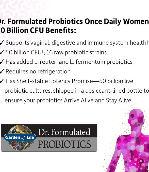 Garden of Life GoL Dr. Formulated Probiotics Once Daily Women's, 30cp