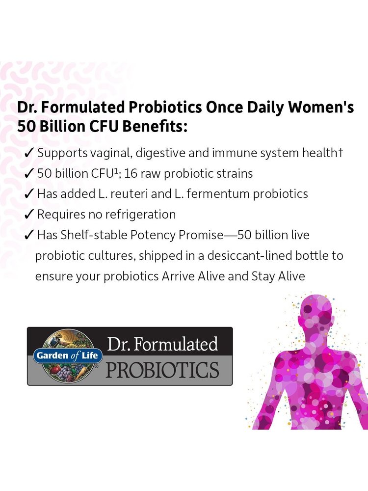 Garden of Life GoL Dr. Formulated Probiotics Once Daily Women's, 30cp