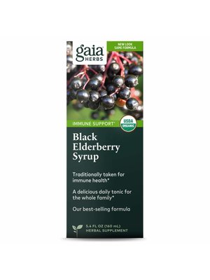 GAIA HERBS Gaia Black Elderberry Extra Strength Syrup, 5.4oz.