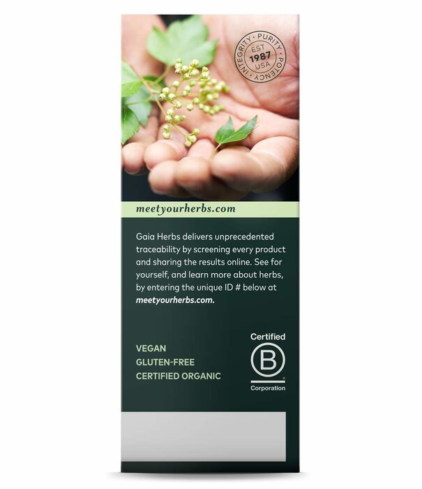 GAIA HERBS Gaia Black Elderberry Extra Strength Syrup, 5.4oz.