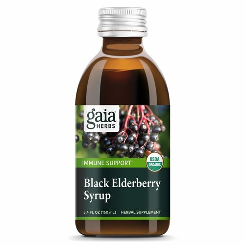 GAIA HERBS Gaia Black Elderberry Extra Strength Syrup, 5.4oz.