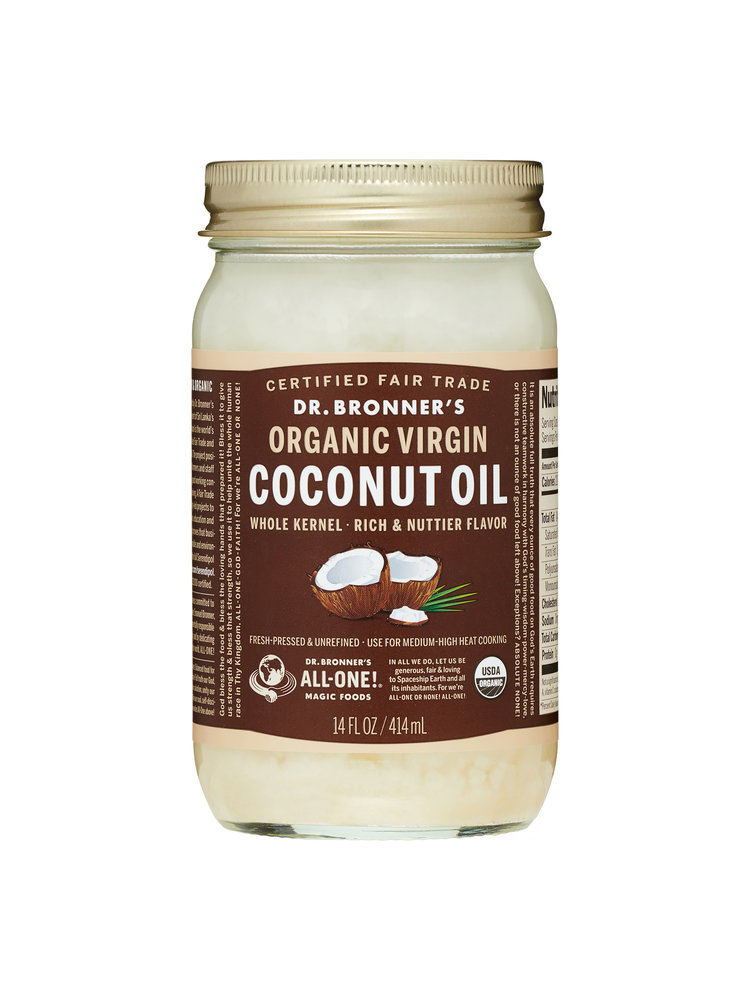 Dr. Bronner's Coconut Oil Whole Kernel, Organic, 14oz. - Nuts 'n ...
