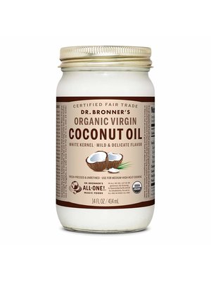 Dr. Bronner's Dr. Bronner's Coconut Oil, Virgin, White Kernel, Organic, 14oz.