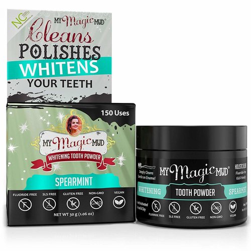 My Magic Mud My Magic Mud Whitening Tooth Powder, Spearmint, 1.06oz. My Magic Mud My Magic Mud Whitening Tooth Powder, Spearmint, 1.06oz.