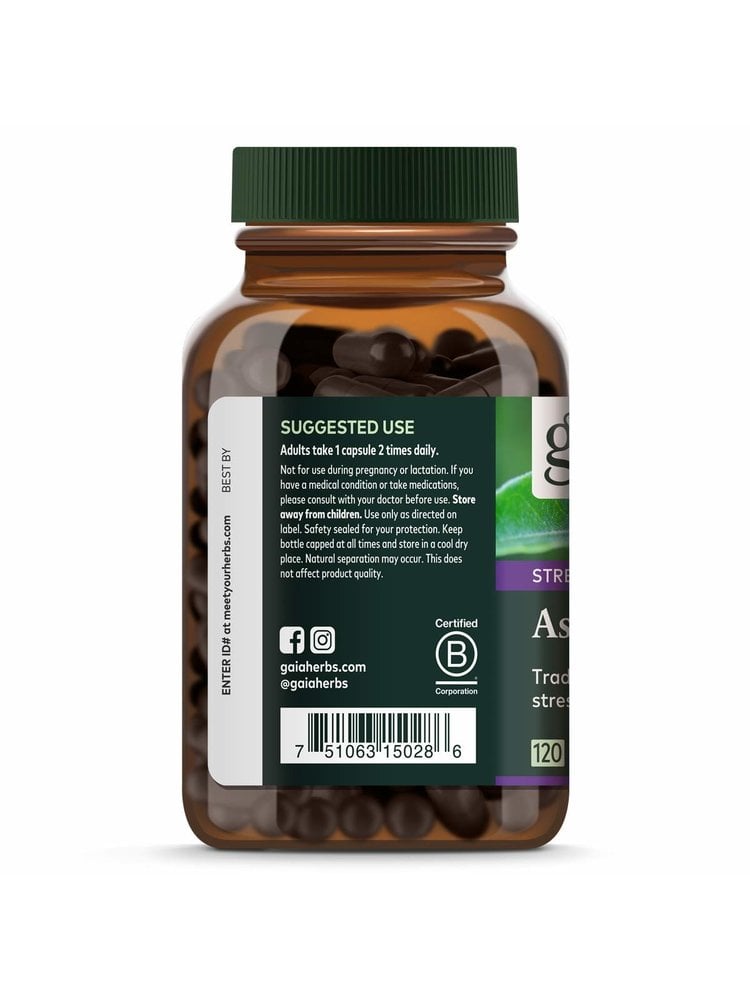 GAIA HERBS Gaia Ashwagandha, 120cp