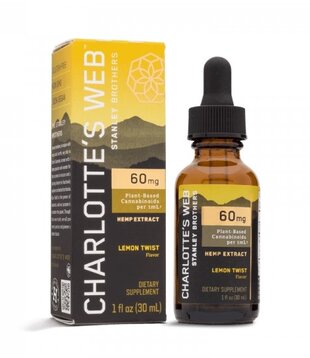 Charlotte's Web 60mg Oil, Lemon Twist, 30ml