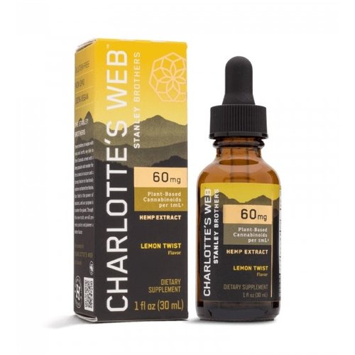 CHARLOTTE'S WEB Charlotte's Web 60mg Oil, Lemon Twist, 30ml