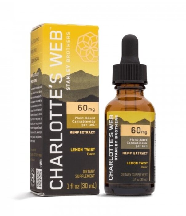 CHARLOTTE'S WEB Charlotte's Web 60mg Oil, Lemon Twist, 30ml
