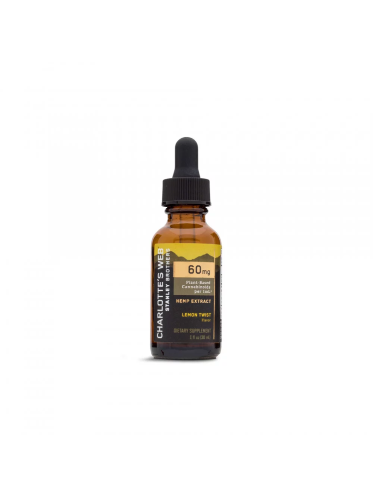 CHARLOTTE'S WEB Charlotte's Web 60mg Oil, Lemon Twist, 30ml