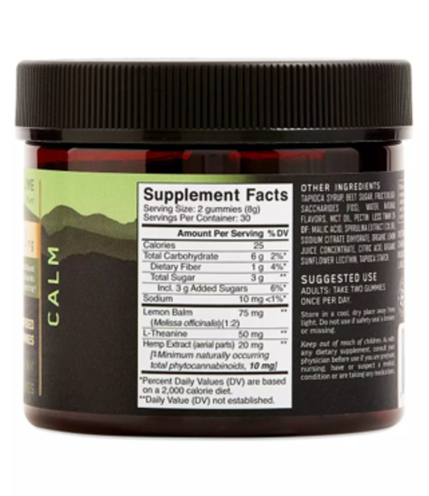 CHARLOTTE'S WEB Charlotte's Web Calm Gummies, Lemon Lime, 60ct