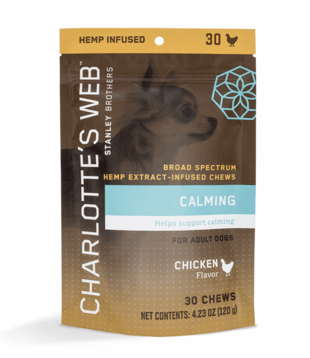Charlotte's Web Canine Calming Chews, Chicken, 30ct