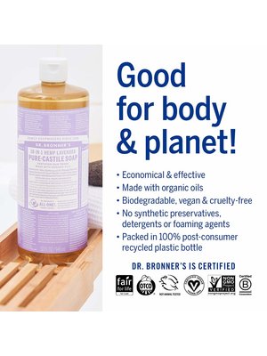 Dr. Bronner's Dr. Bronner's Pure Castile Liquid Soap, Lavender, 32oz.