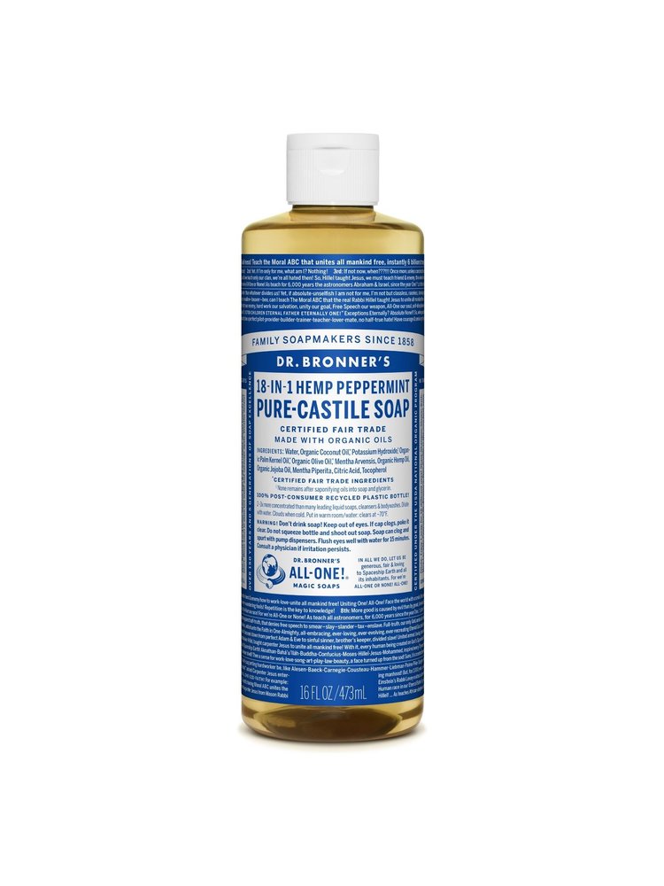 Dr. Bronner's Dr. Bronner's Pure Castile Liquid Soap, Peppermint, 16oz.