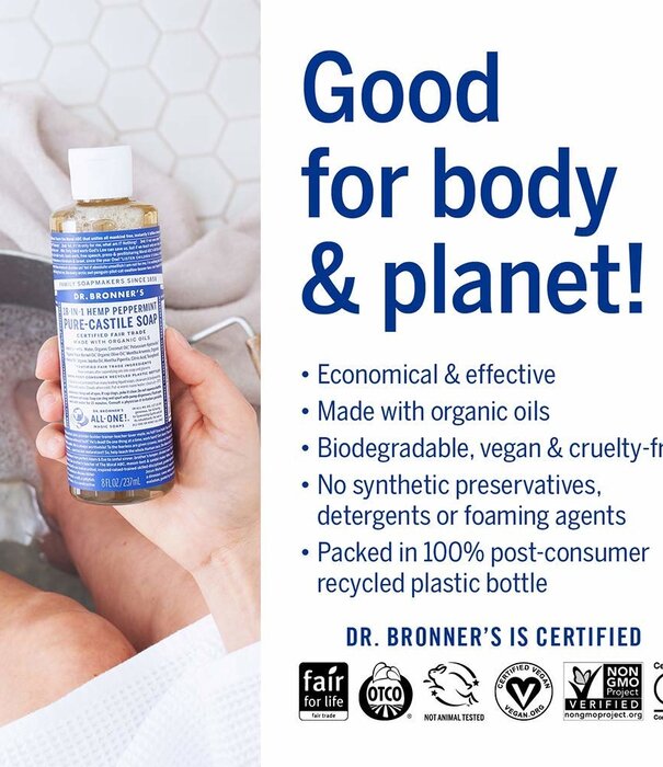 Dr. Bronner's Dr. Bronner's Pure Castile Liquid Soap, Lavender, 8oz.