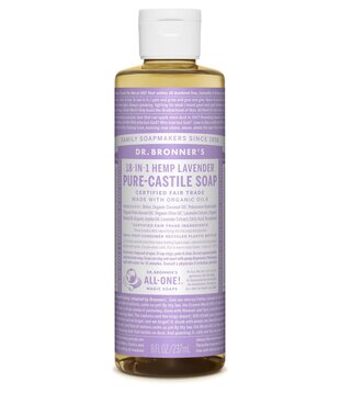 Dr. Bronner's Pure Castile Liquid Soap, Lavender, 8oz.