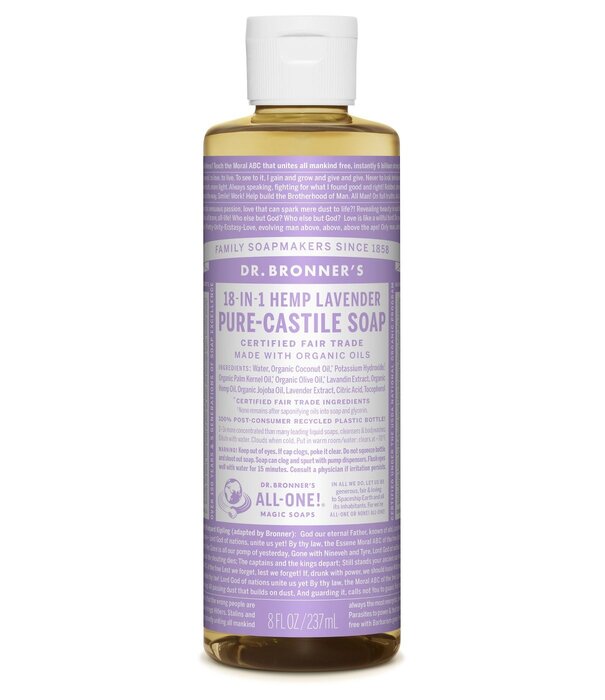 Dr. Bronner's Dr. Bronner's Pure Castile Liquid Soap, Lavender, 8oz.