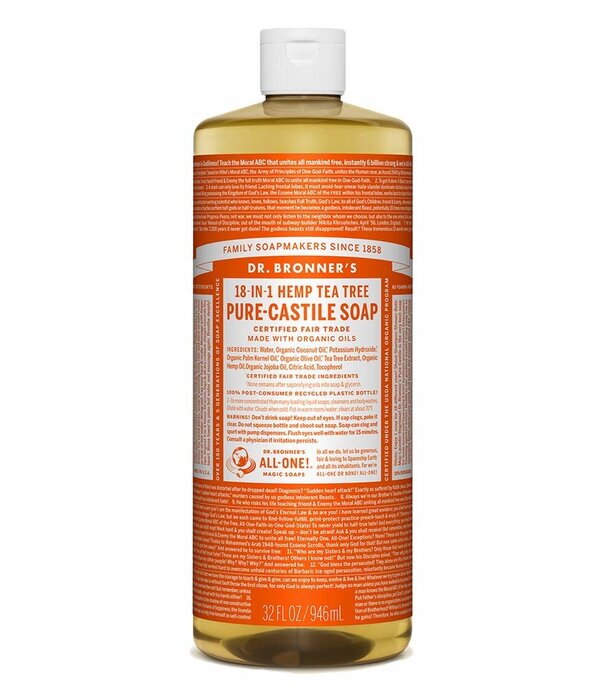 Dr. Bronner's Dr. Bronner's Pure Castile Liquid Soap, Tea Tree, 32oz. - KEHE