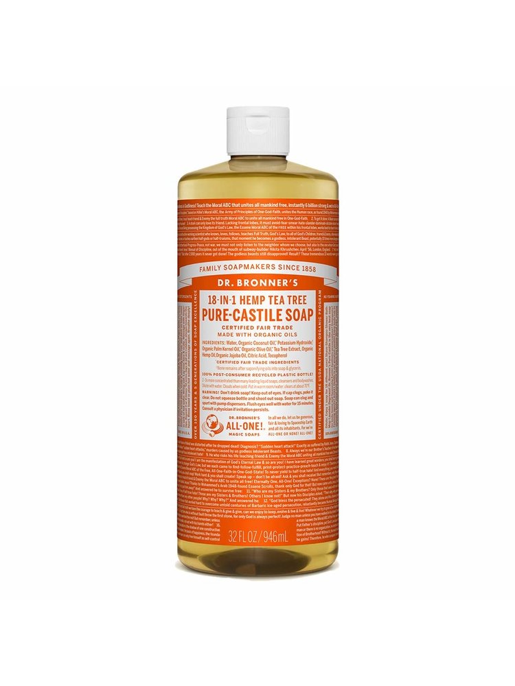 Dr. Bronner's Dr. Bronner's Pure Castile Liquid Soap, Tea Tree, 32oz.