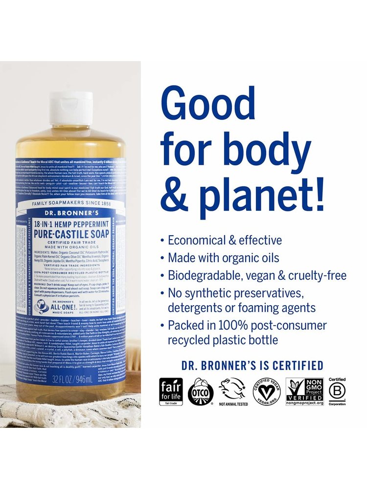 Dr. Bronner's Dr. Bronner's Pure Castile Liquid Soap, Tea Tree, 32oz.