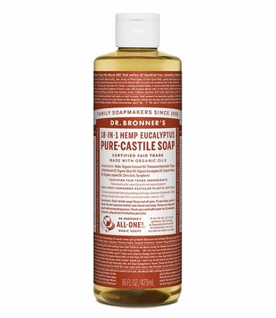 Dr. Bronner's Pure Castile Liquid Soap, Eucalyptus, 16oz.