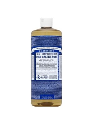 Dr. Bronner's Dr. Bronner's Pure Castile Liquid Soap, Peppermint, 32oz.