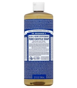 Dr. Bronner's Pure Castile Liquid Soap, Peppermint, 32oz. - KEHE