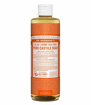 Dr. Bronner's Pure Castile Liquid Soap, Tea Tree, 16oz.