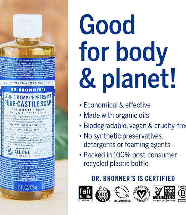 Dr. Bronner's Dr. Bronner's Pure Castile Liquid Soap, Tea Tree, 16oz.