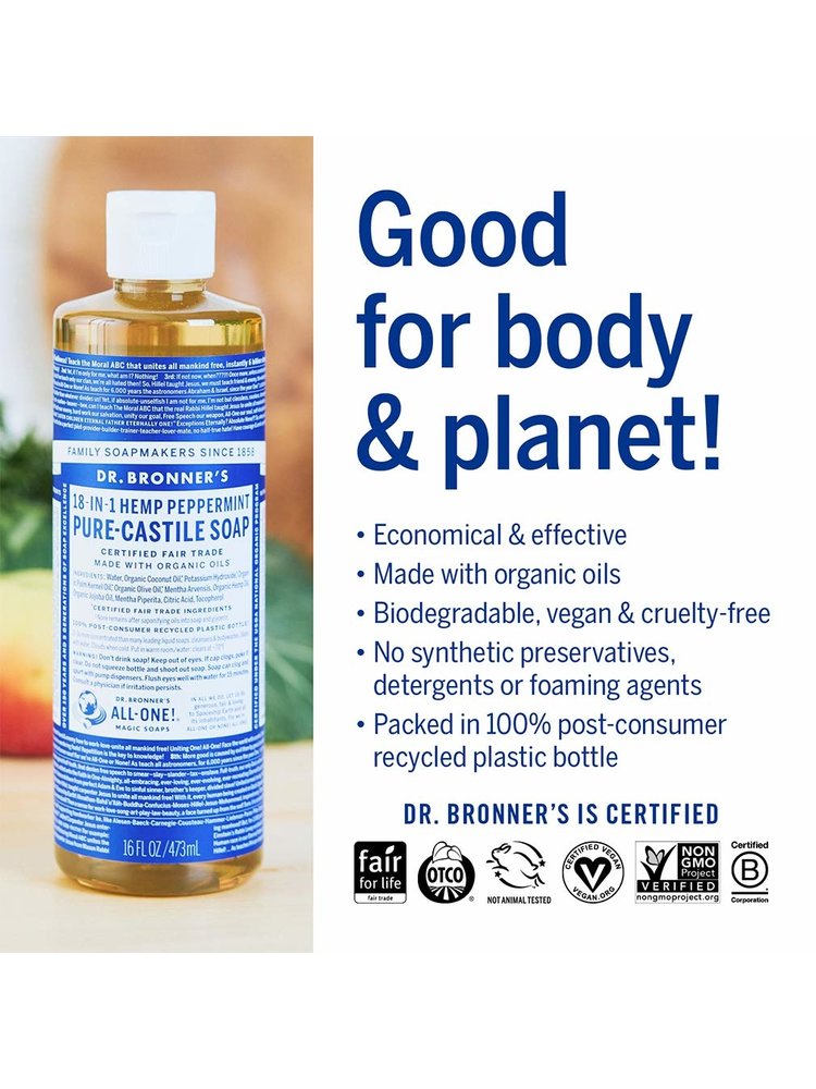 Dr. Bronner's Dr. Bronner's Pure Castile Liquid Soap, Tea Tree, 16oz.