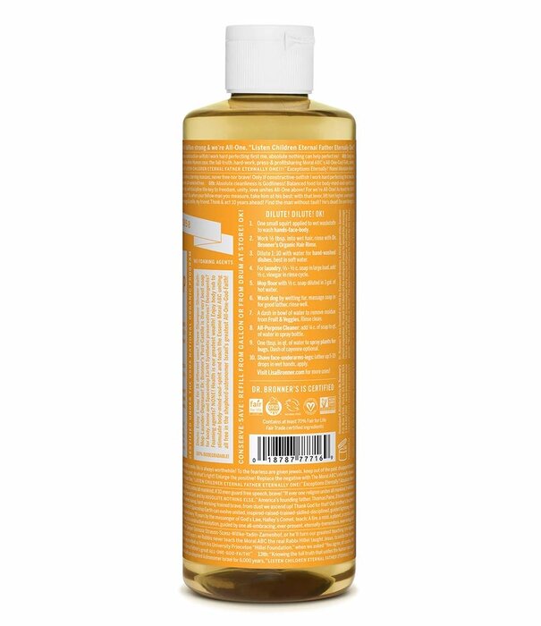 Dr. Bronner's Dr. Bronner's Pure Castile Liquid Soap, Citrus, 16oz. DISCO