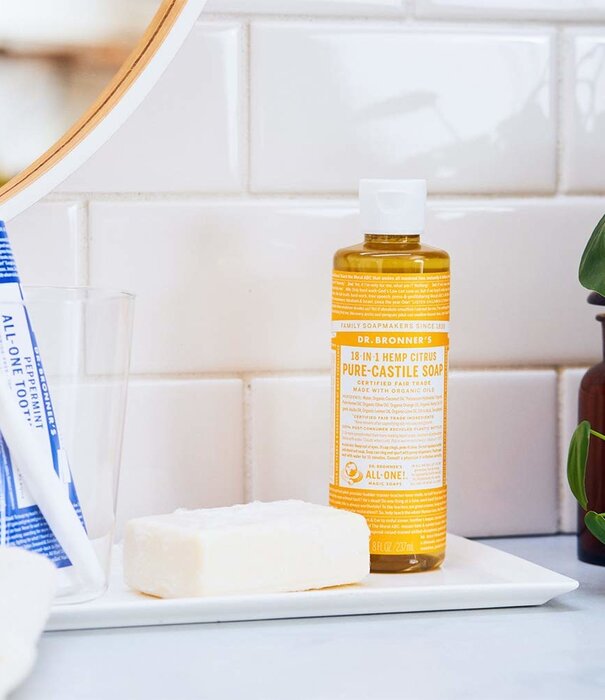 Dr. Bronner's Dr. Bronner's Pure Castile Liquid Soap, Citrus, 16oz. DISCO